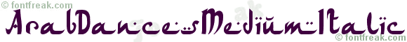 ArabDancesMediumItalic