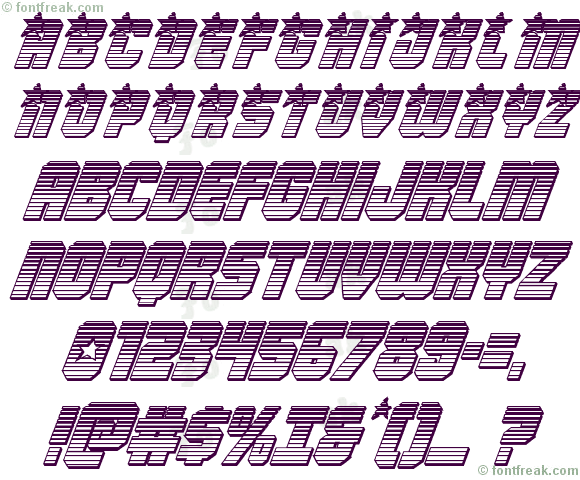 Army Rangers Chrome Italic