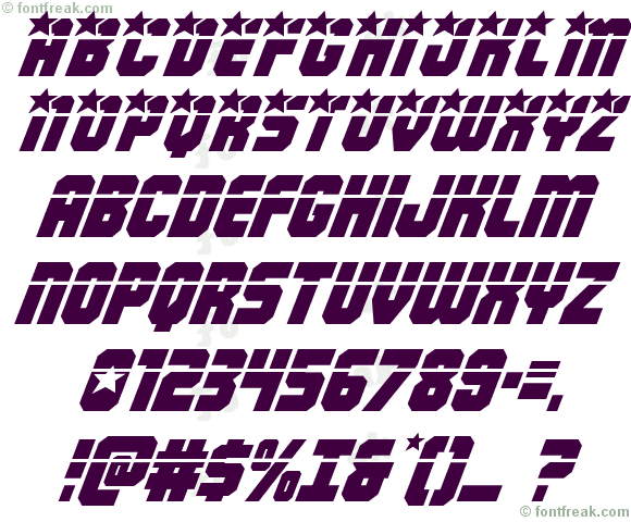 Army Rangers Laser Italic