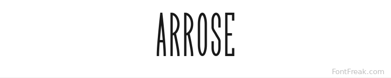 Arrose font preview