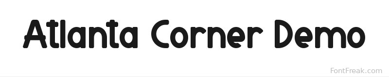 Atlanta Corner Demo font preview