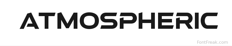  Atmospheric font preview