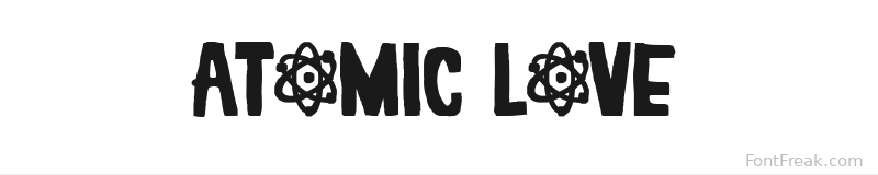 Atomic Love font preview