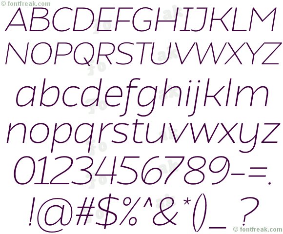 Atozimple ExtraLight Italic