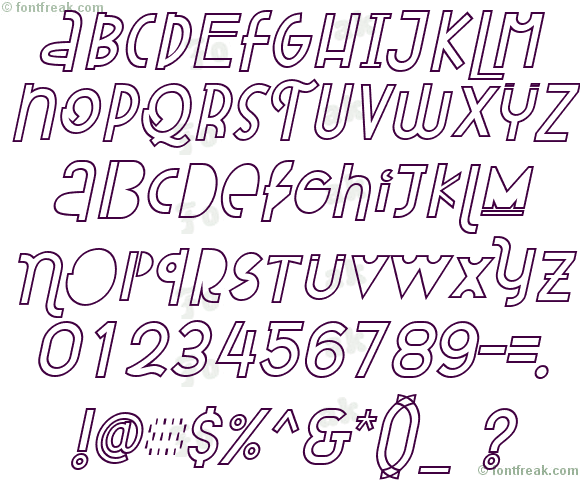Attracted Monday Outline Italic