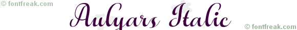 Aulyars Italic