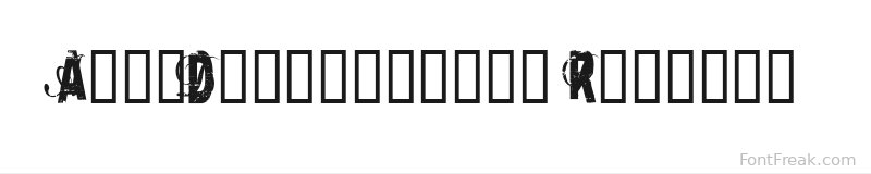 AutoDestruction Regular font preview