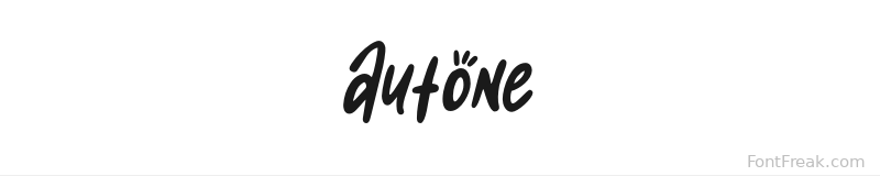 Autone font preview