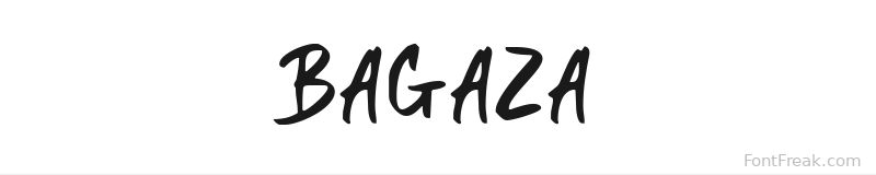 BAGAZA font preview