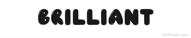 BRILLIANT font preview
