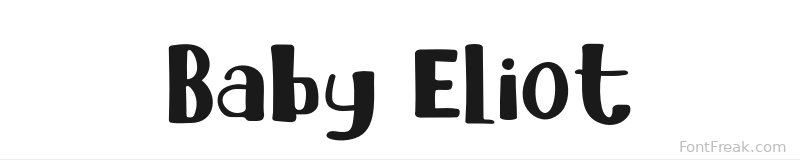 Baby Eliot font preview