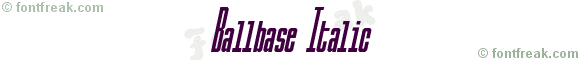 Ballbase Italic