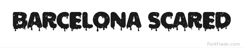 Barcelona Scared font preview