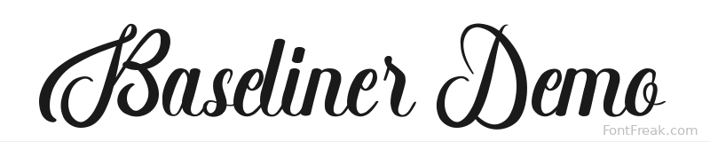 Baseliner Demo font preview