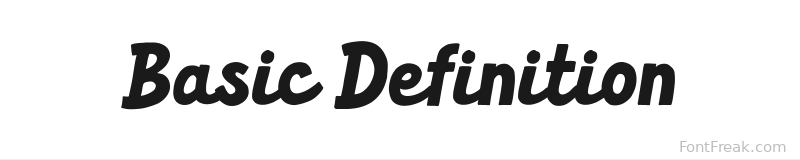 Basic Definition font preview