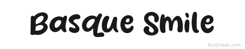 Basque Smile font preview