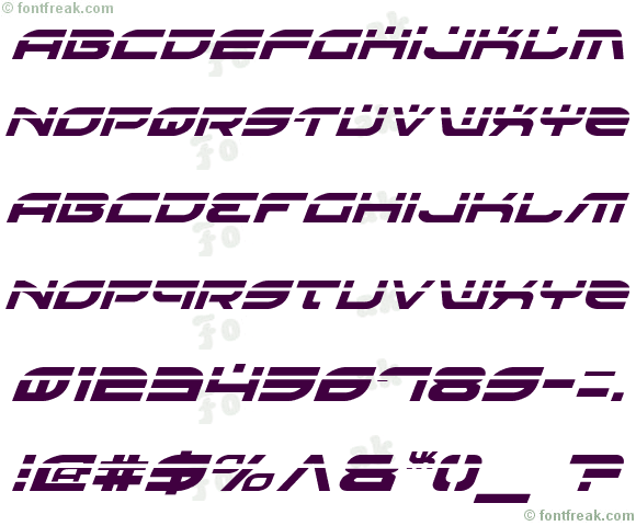 Battlefield Laser Italic