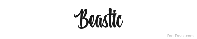 Beastic font preview