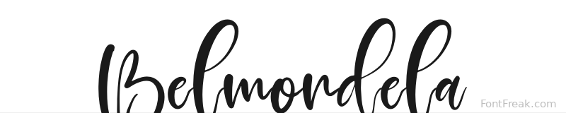 Belmondela font preview