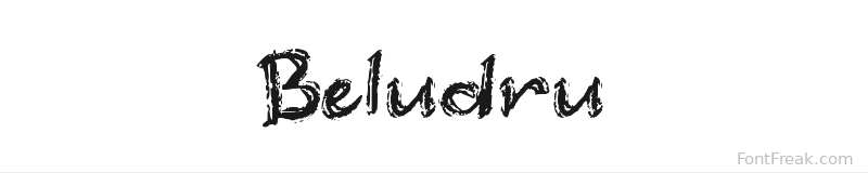 Beludru font preview
