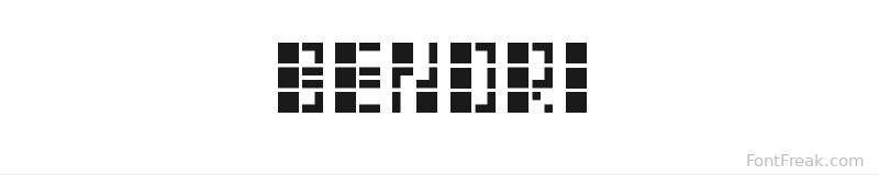 Benori font preview