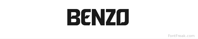 Benzo font preview