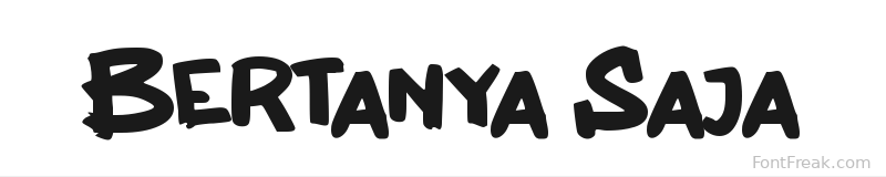 Bertanya Saja font preview