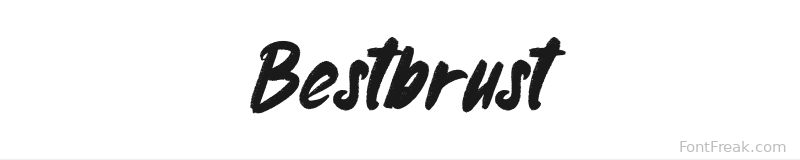 Bestbrust font preview