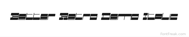 Better Retro Demo Italic