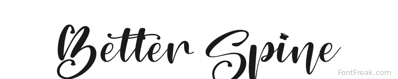 Better Spine font preview