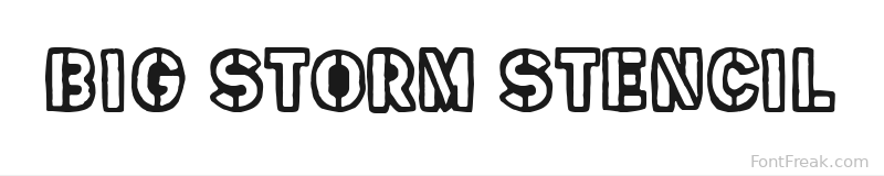 Big Storm Stencil