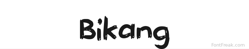 Bikang font preview