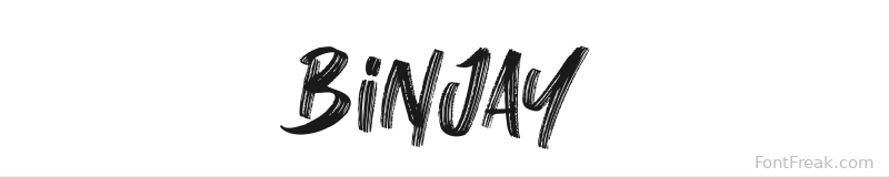 Binjay font preview