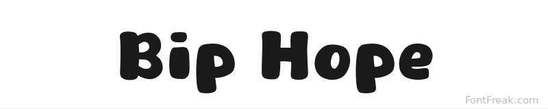 Bip Hope font preview
