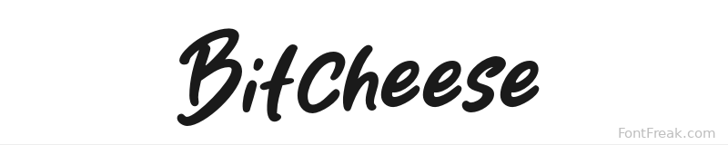 Bitcheese font preview