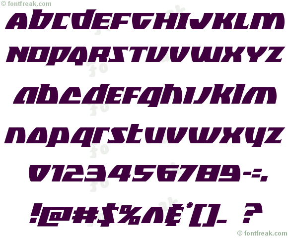 Black Bishop Condensed Italic