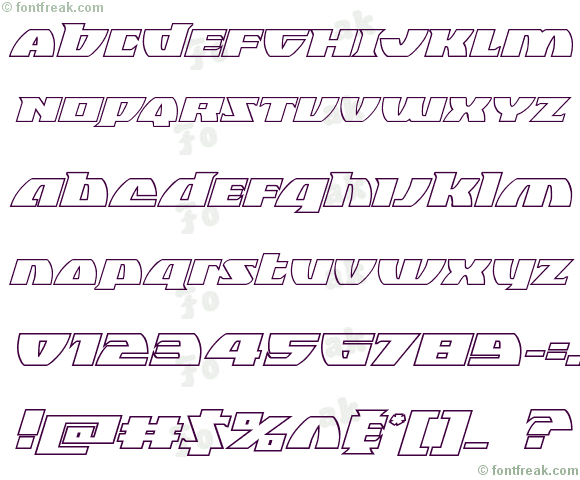 Black Bishop Outline Italic