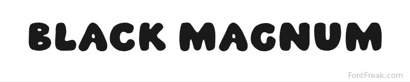 Black Magnum font preview