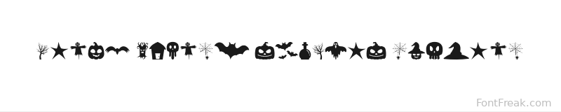 Black Wizard Symbols Regular font preview
