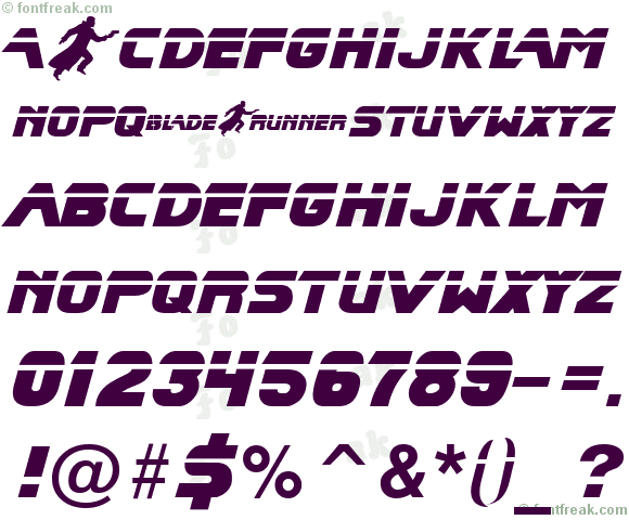 Blade Runner Movie Font 2