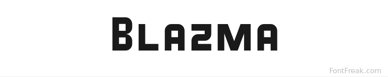 Blazma font preview