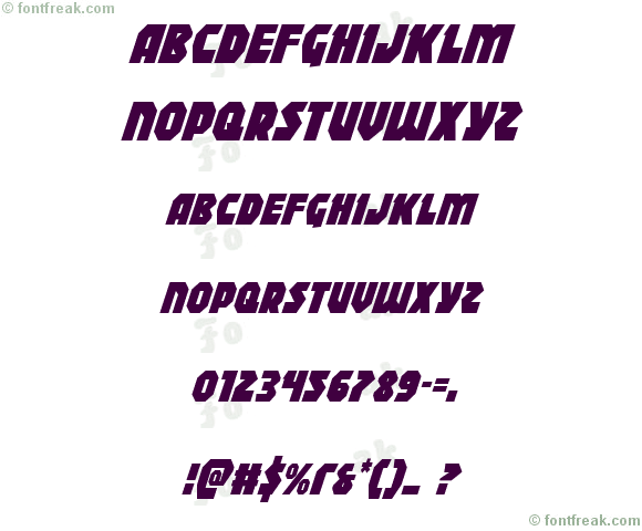 Blitzstrike Condensed Italic