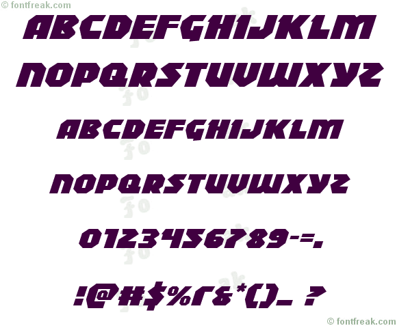 Blitzstrike Expanded Italic