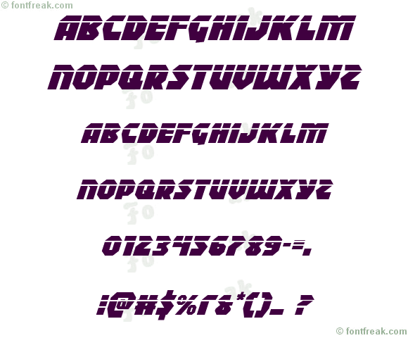 Blitzstrike Laser Italic