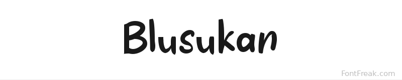 Blusukan font preview