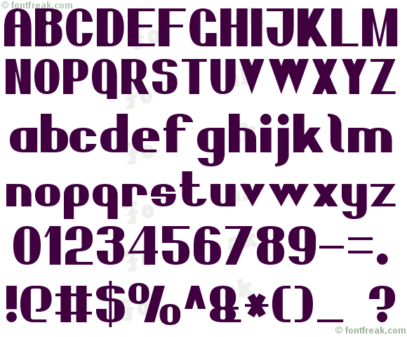 Bold Sans Serif 7