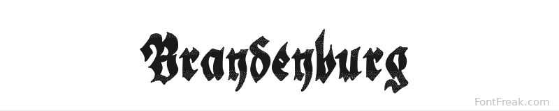 Brandenburg font preview