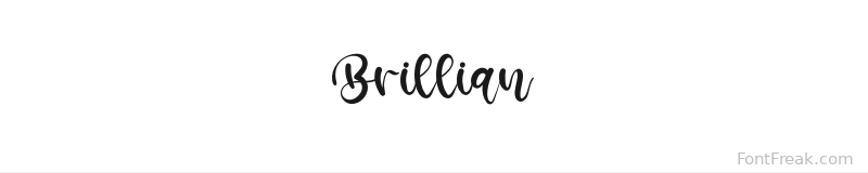 Brillian font preview