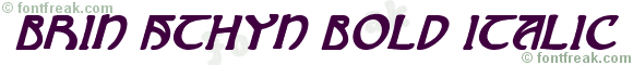 Brin Athyn Bold Italic