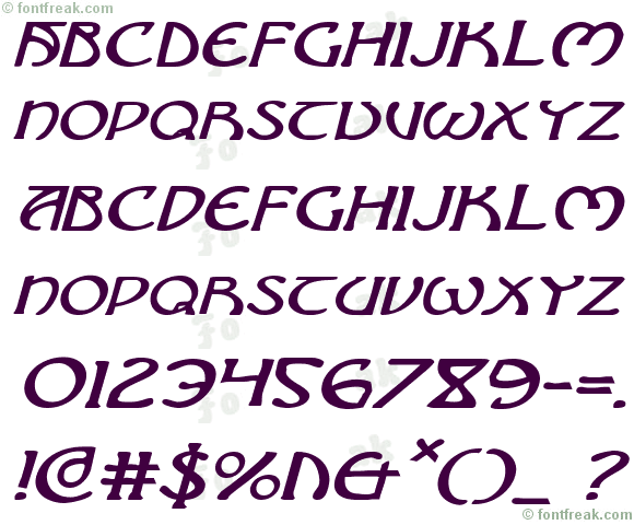 Brin Athyn Expanded Italic